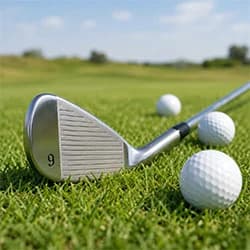 Golf club and balls